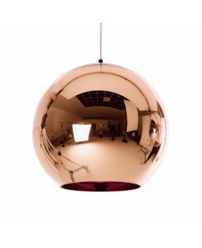 Modern Copper Sliver Shade Mirror Chandelier Light E27 Bulb LED Pendant Lamp Modern Christmas Glass Ball Lighting