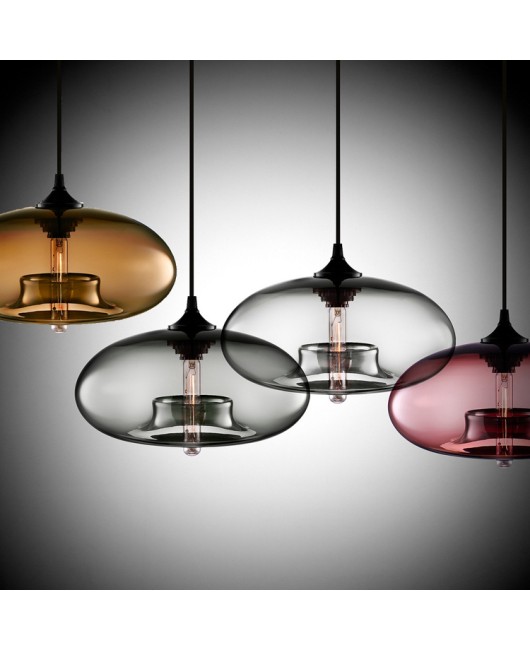 Vintage Industrial Edison Pendant Ceiling Lamp LOFT Colorful Glass Droplight