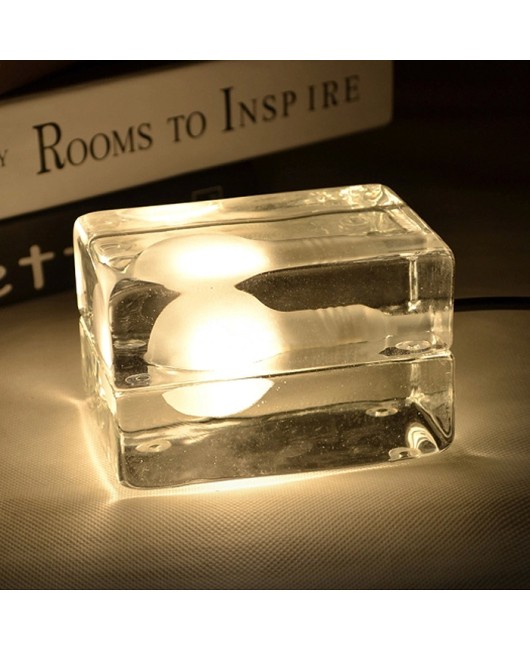 Ice Block Cube DIY Table Lamp Floor Lighting Bulb Living Room Home Decoration