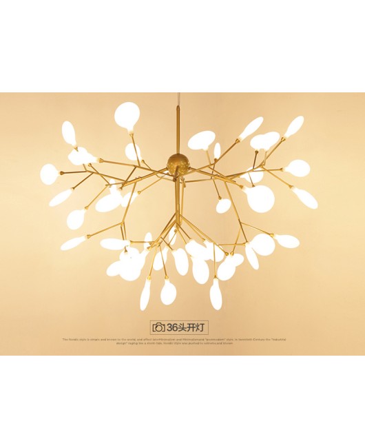 Modern Pendant Lights for Home Living Creative Art Deco Tree Branch LED Firefly Droplight Decoration Pendant Loft Lamp