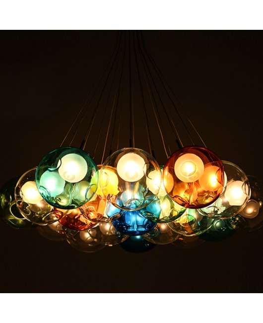 Bocci Colorful Glass ball pendant lamp chandelier of colorful glass spheres modern lamp Color Bubble 