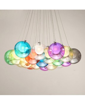 Bocci Colorful Glass ball pendant lamp chandelier of colorful glass spheres modern lamp Color Bubble 