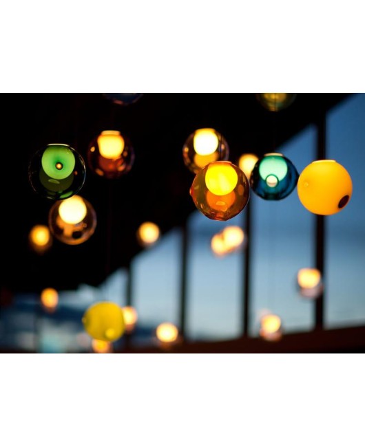 Bocci Colorful Glass ball pendant lamp chandelier of colorful glass spheres modern lamp Color Bubble 