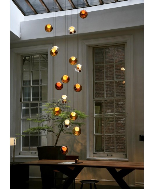 Bocci Colorful Glass ball pendant lamp chandelier of colorful glass spheres modern lamp Color Bubble 