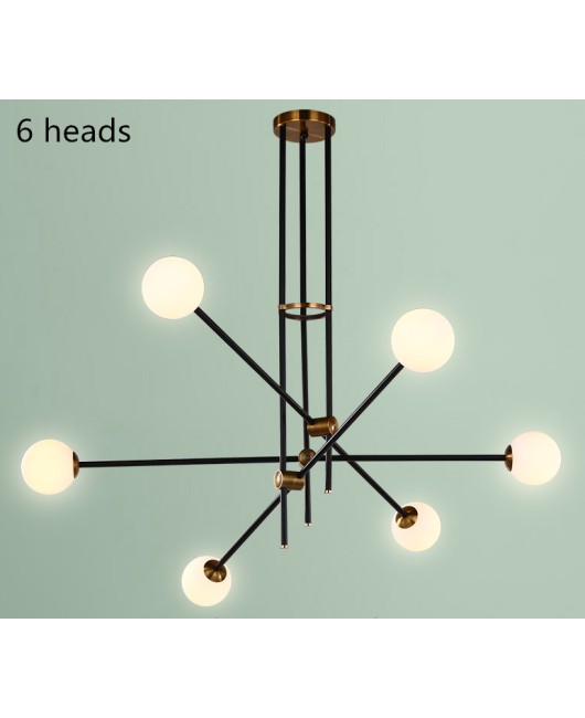 Nordic Lamps Modern pendant light Restaurant Living Room Glass Ball Magic Beans Creative Molecular Lights Personality Study Bedroom Chandelier