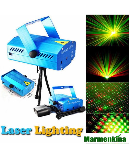 150mW Green&Red Laser Blue/Black Mini Laser Stage Lighting DJ Party Stage Light Disco Dance Floor Lights