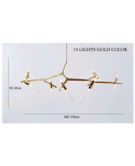 Modern Hill Agnes Lighting Minimalist Art Decoration Branch Agnes Light Famous Italian Lamp Design Living Room Agnes Chandelier