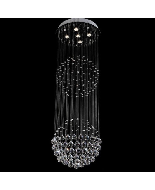 K9 crystal chandeliers double ball stairs crystal lamp creative bar Hotel Engineering Lighting