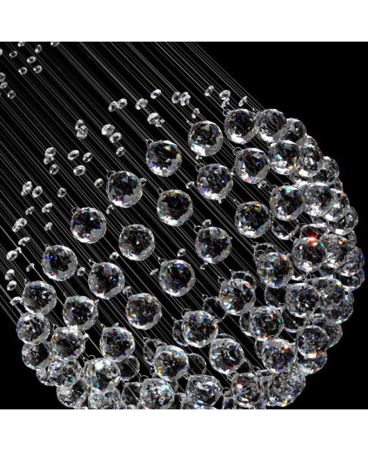 K9 crystal chandeliers double ball stairs crystal lamp creative bar Hotel Engineering Lighting