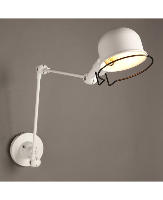 RH loft Robot arm wall lamp Jielde wall light reminisced retractable mechanical arm lamp vintage, With Switch 