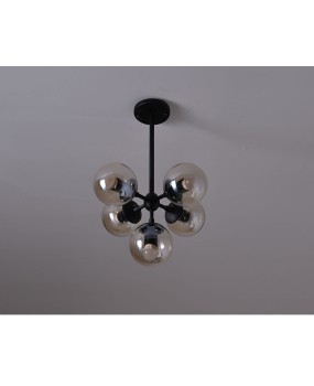 Magic round glass 5 balls pendant lamp Vintage hanging light LED industrial beans droplight 