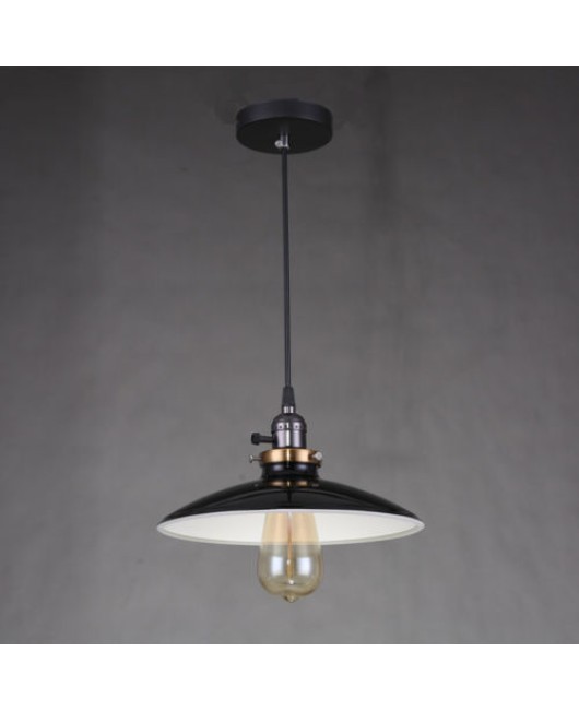 Vintage Black Ceiling Lamp Dining Room Lighting Fixtures Bar Metal  Pendant Light