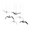 Brokis Night Birds silhouette sky freedom bird Seagull pendant lamp Resin