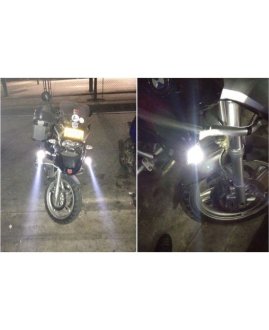 CREE 125W Moto U5 LED Driving Fog Spot Light Lamp Headlight For Harley Honda BMW