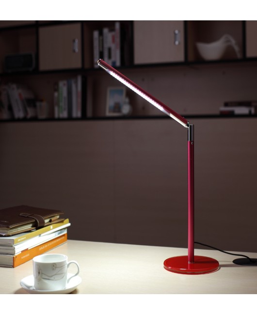 24 LED Desk Lamp Table Lighting Protect eyes Toughened Glass Base USB/AC 110V-240V Power