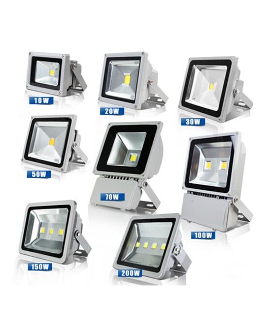 LED flood light outdoor lighting 10W 20W 30W 50W 70W 100W LED floodlight COB spotlight lamp light AC85-265V 