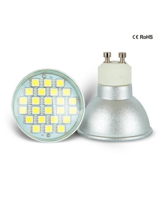 24PCS 5050 SMD GU10 LED Spotlight Bulb Globes 220-240V 5W