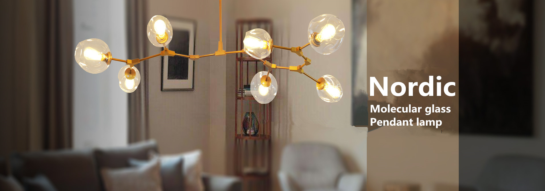 MODERN SIMPLE ELEMENTS PENDANT LAMP LIVING ROOM BEDROOM