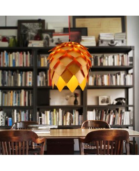 Pinecone Pendant Lamps Modern Wooden PH Artichoke DIY IQ Elements Jigsaw Puzzle Bedroom Art Wood Lamparas Light