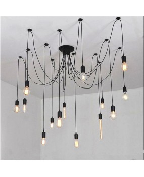 Vintage Multiple Retro Pendant Lights Spider Pendant Lamp Loft Classic Decorative Fixture Home Lighting no bulbs E26/E27 AC110-240V