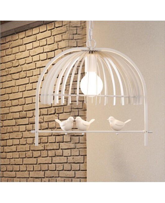 Creative Bedroom dining room restaurant corridor Children's room lamp personality bird cage Chandelier