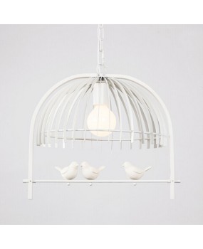 Creative Bedroom dining room restaurant corridor Children's room lamp personality bird cage Chandelier