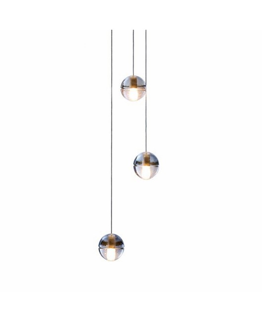 Bocci LED meteor shower crystal ball chandelier stair pendant lamp