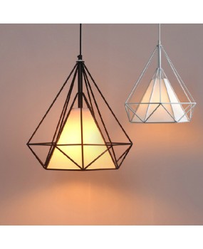 Art Iron Diamond Pendant Lights Birdcage Ceiling Pendant lamps Home Decorative Light Fixture Creative Restaurant