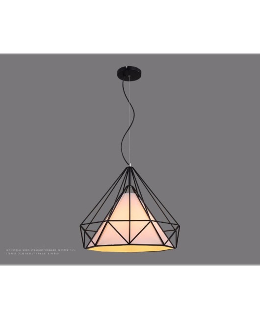 Art Iron Diamond Pendant Lights Birdcage Ceiling Pendant lamps Home Decorative Light Fixture Creative Restaurant