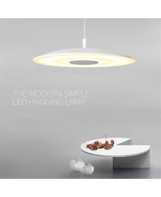 LED future simple white chandeliers conference room restaurant study room Lighting round Pendant Light,AC110-240V