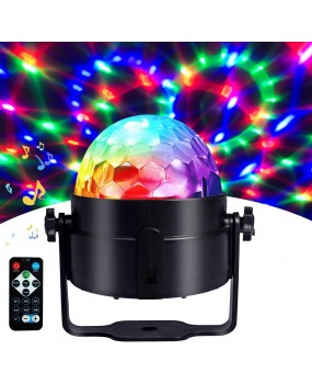 LED Disco Ball Stage Disco Light Rotating Lantern DJ Strobe Sound Control RGB Christmas Gift Party Club Decoration