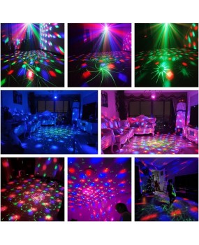 Disco Laser Light Disco Ball Red Green Blue Projection Light Stage Effect DJ Home Party Christmas Club Decoration