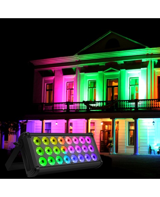 LED Color Mixing Rainbow Effect Highlights Outdoor Lighting Building Lighting LED Projection Light Building Exterior Wall Light