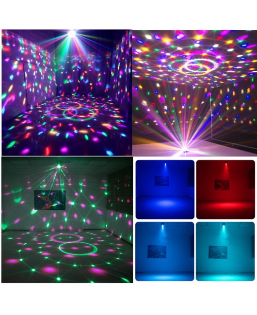 Party Lights Disco Ball Lights Dj Disco Lights Voice Controlled LED Lights 6 Colors Prom Christmas Birthday Karaoke Decoration