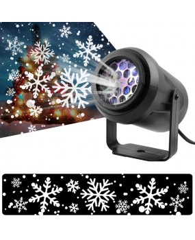 Snowflake Projector Lights Christmas Snowflake Projector Party Garden Decoration Lights LED Stage Holiday Decoration