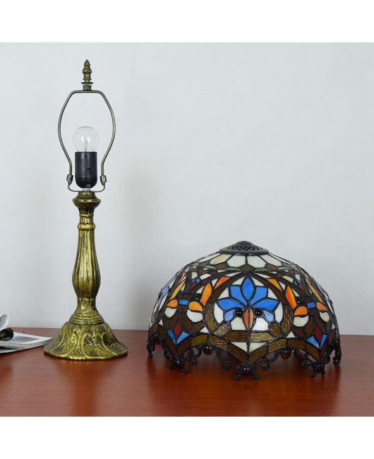 Europa Tiffany Colored Glass Living Room Bedroom Dining Room Bar Hotel Decorative Bedhead Art Desk Lamp Glass Lamp