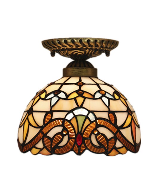 Cross border European retro Tiffany ceiling lights for bedrooms, study rooms, living rooms, corridors, balconies, entrances, lobbies, kitchens, bathrooms, lighting fixtures