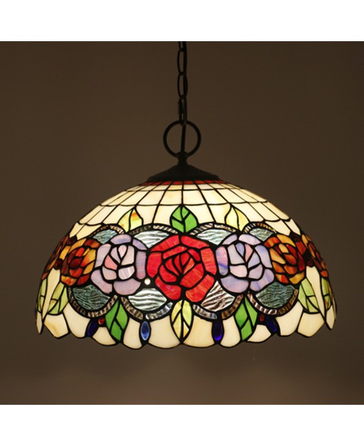 Cross border direct sales of 16 inch Ti European style pendant light, retro creative living room, bedroom, study, steak, barbecue restaurant, Vanni