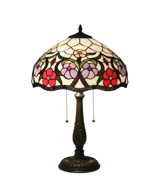 Cross border exclusive 16 inch Tiffany desk lamp, bedroom bedside lamp, retro creative living room coffee table, hotel villa lamp