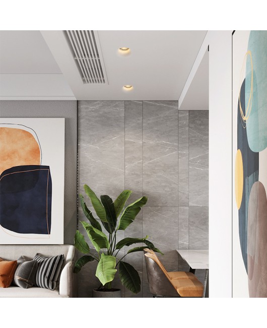 Gypsum spotlight with no main light, embedded LED ceiling, living room, household anti glare tube light, commercial atmosphere light