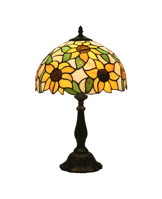 Cross border export Tiffany European style desk lamp, bedroom bedside lamp, retro creative bar, coffee shop, Western restaurant desk lamp