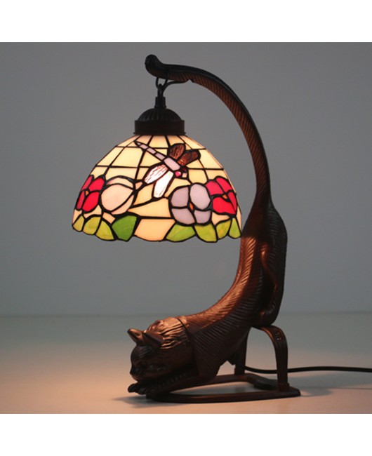 Export 8-inch Ti European style desk lamp for foreign trade, retro creative bar, coffee shop, Western restaurant, desk decoration, cat lamp
