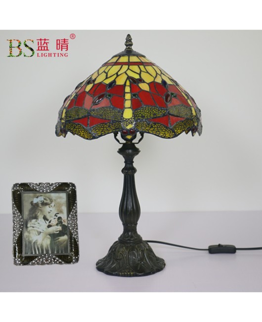 Cross border manufacturer direct sales dragonfly desk lamp, bedroom bedside table lamp, European retro nostalgic bar, coffee shop, Western restaurant