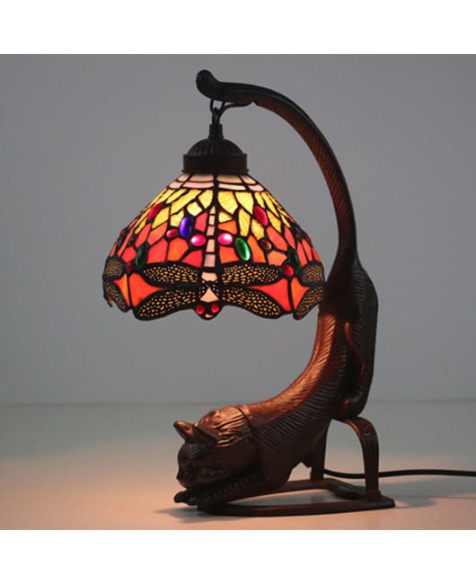 Export 8-inch Ti European style desk lamp for foreign trade, retro creative bar, coffee shop, Western restaurant, desk decoration, cat lamp