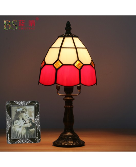 Cross border European retro creative Mediterranean bedroom bedside lamp bar coffee shop decoration small table lamp feeding night light
