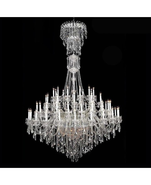 European crystal lamp, duplex villa, lobby chandelier, hotel lobby, dining room, living room, luxurious and atmospheric engineering lighting fixtures