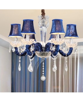 European crystal chandelier, living room dining room light, blue diffuse coffee shop, internet cafe, KTV colored candle light, factory direct sales
