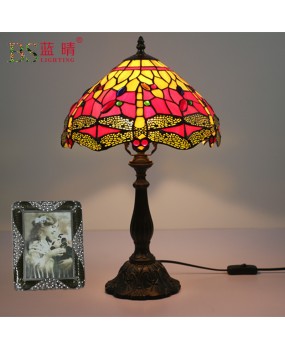 Cross border manufacturer direct sales dragonfly desk lamp, bedroom bedside table lamp, European retro nostalgic bar, coffee shop, Western restaurant