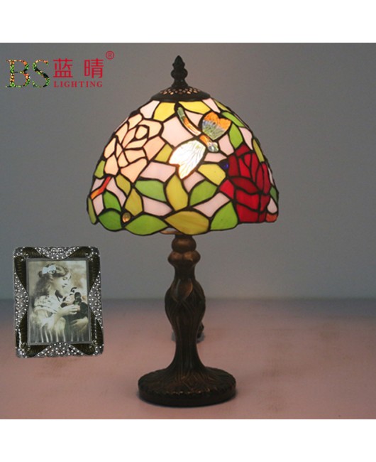 Foreign trade cross-border e-commerce, Didragonfly European style desk lamp, bedroom bedside lamp, retro creative bar, coffee shop, Western restaurant