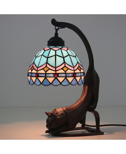 Export 8-inch Ti European style desk lamp for foreign trade, retro creative bar, coffee shop, Western restaurant, desk decoration, cat lamp